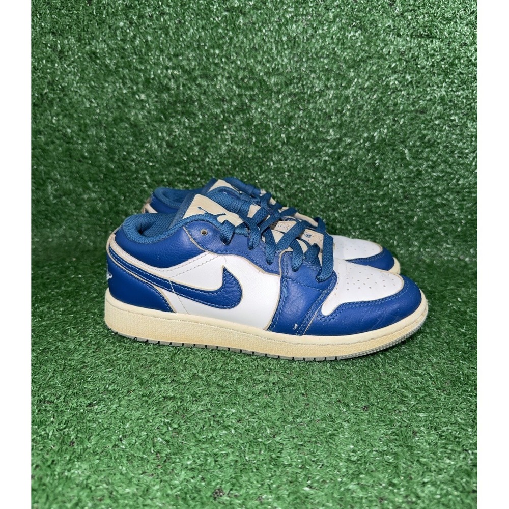 Nike‎ Air Jordan 1 Womens Size 5.5 Kids 4Y Blue Low Basketball Shoes FN9137-141